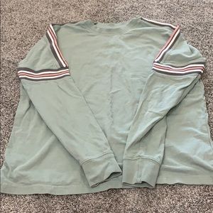 Urban Outfitters Green Long Sleeve Tee